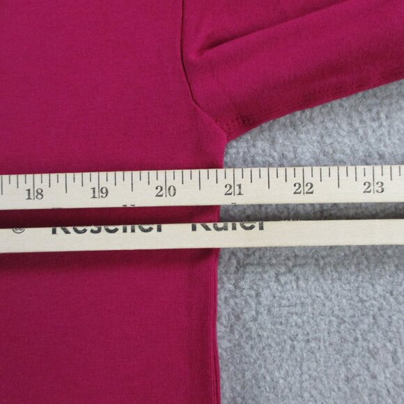 Lunya Slumberknit Long Sleeve Henley Short Set Womens XS Pomegranate Red Pajamas - Picture 8 of 16